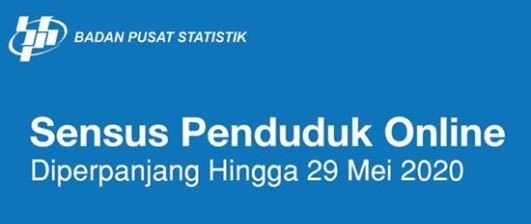 Perpanjangan Jadwal Sensus Penduduk Online 2020